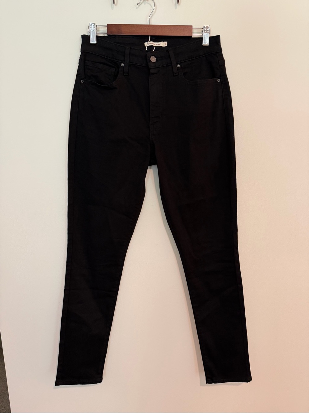 LEVI’s Women’s W31 L30 Black 721 Black High-Rise Skinny Jeans